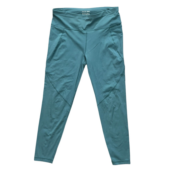 Sweaty Betty Leggings Womens Size 8 Teal Green Power 7/8 Length Workout Pants - Picture 1 of 9